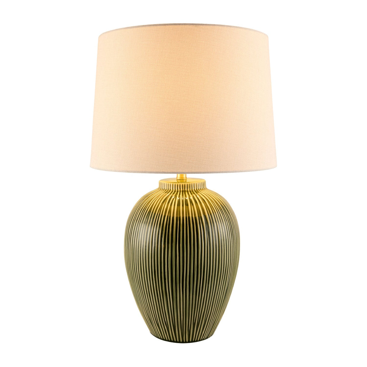 Modern European furniture - Striped Ceramic Accent Table Lamp - www.oroa.com