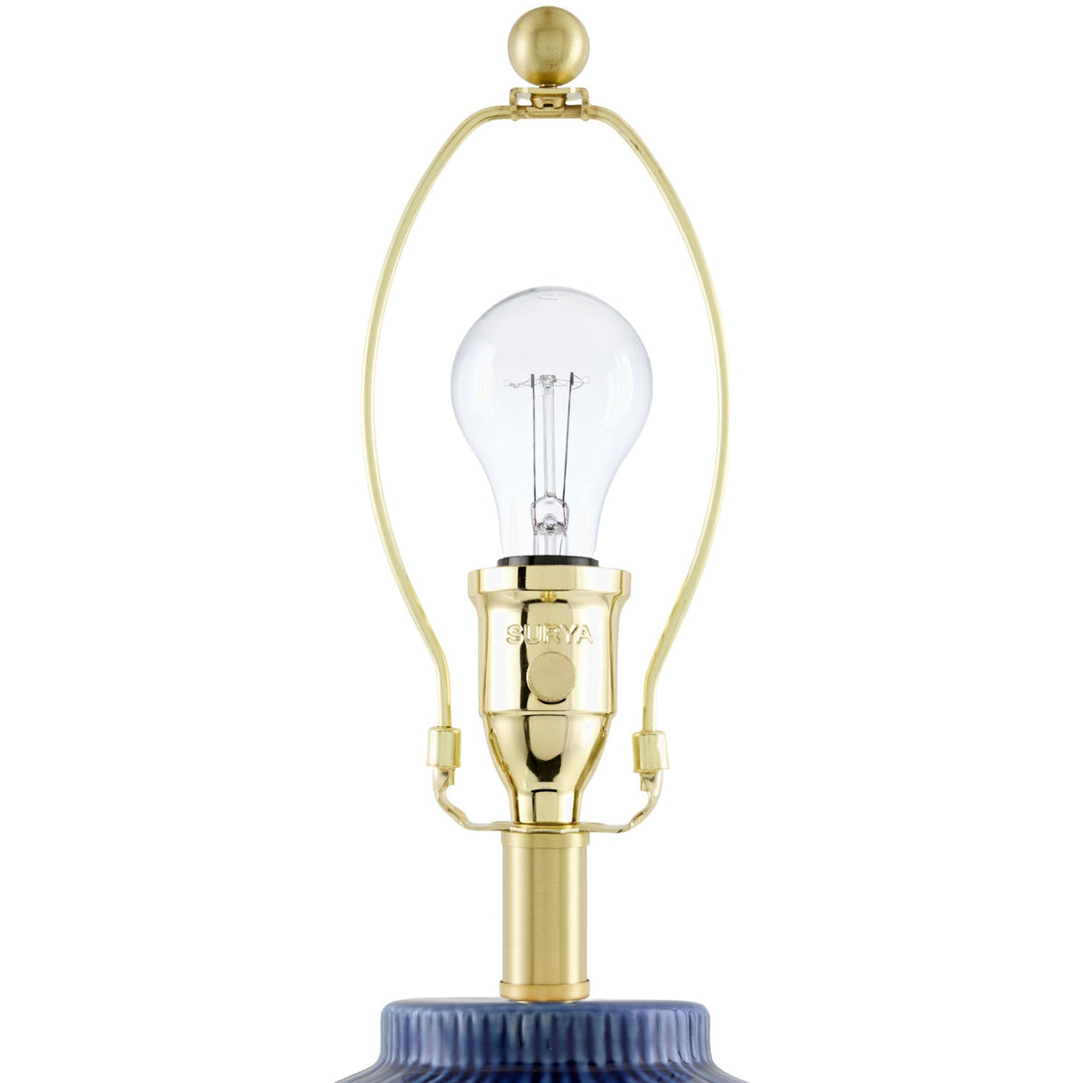Modern European furniture - Striped Ceramic Accent Table Lamp - www.oroa.com