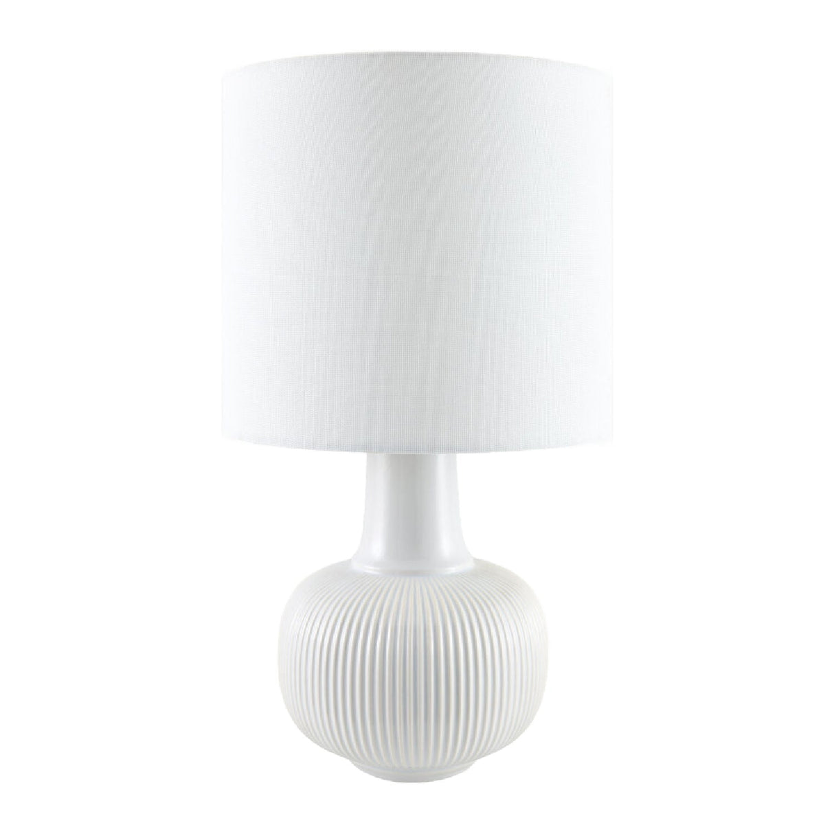 Modern European furniture - Reeded Ceramic Accent Table Lamp - www.oroa.com