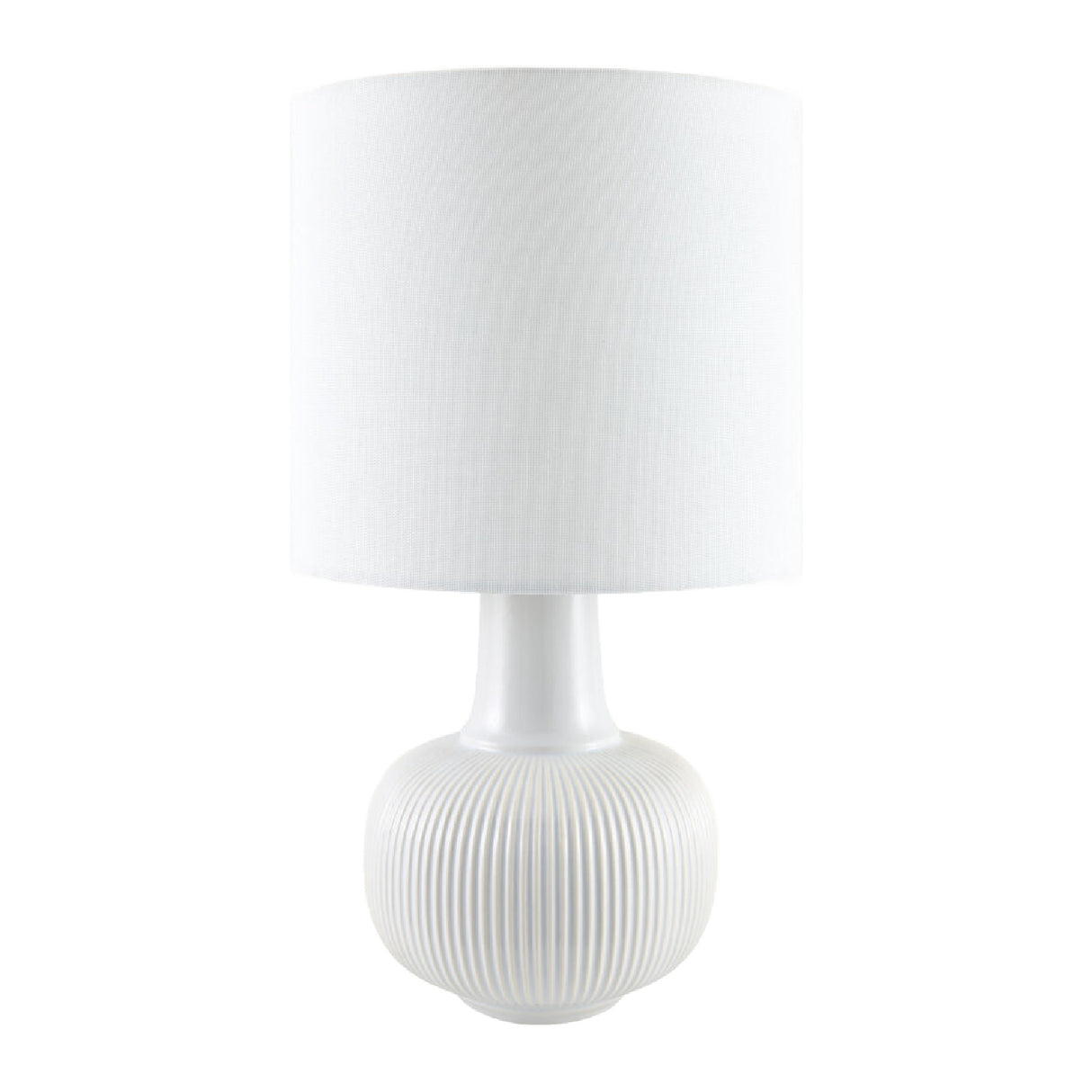 Modern European furniture - Reeded Ceramic Accent Table Lamp - www.oroa.com | Oroa.com