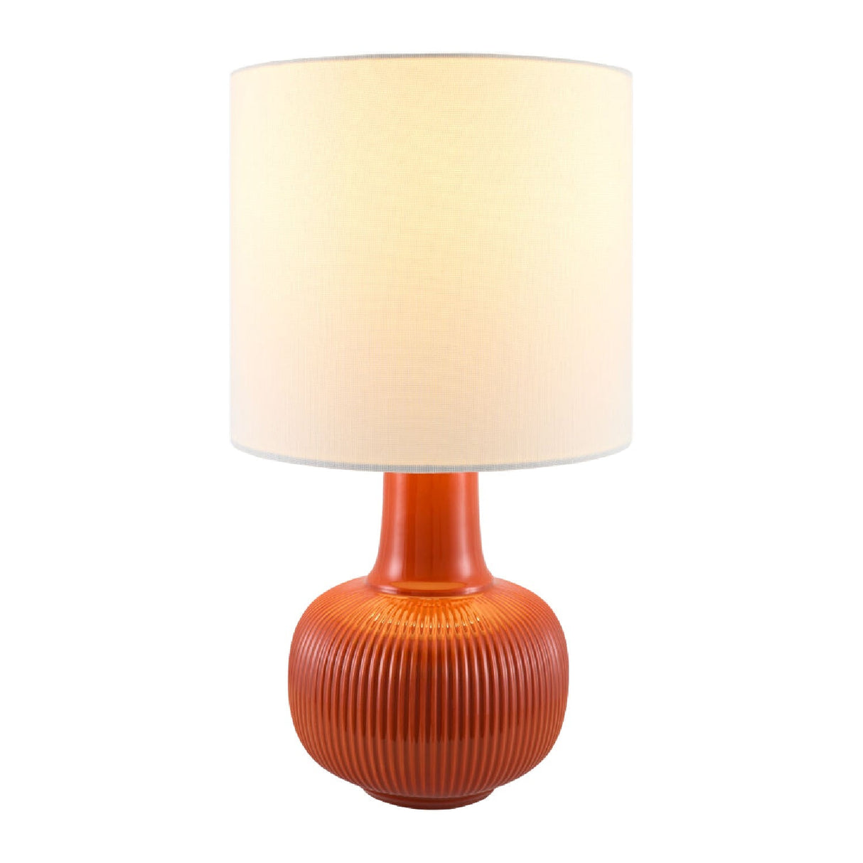 Modern European furniture - Reeded Ceramic Accent Table Lamp - www.oroa.com