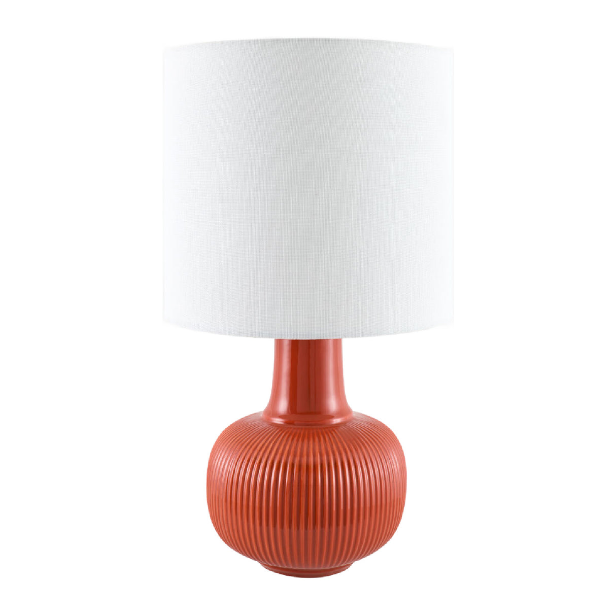 Modern European furniture - Reeded Ceramic Accent Table Lamp - www.oroa.com
