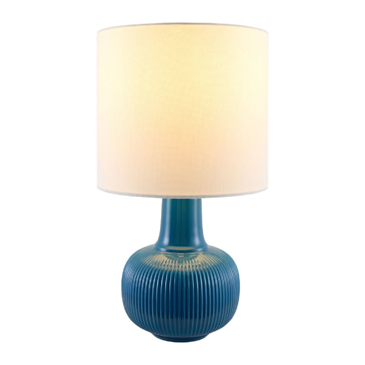 Modern European furniture - Reeded Ceramic Accent Table Lamp - www.oroa.com
