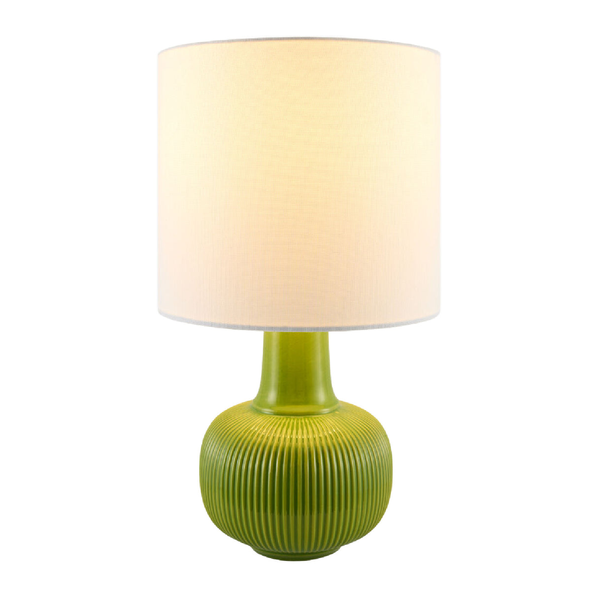 Modern European furniture - Reeded Ceramic Accent Table Lamp - www.oroa.com