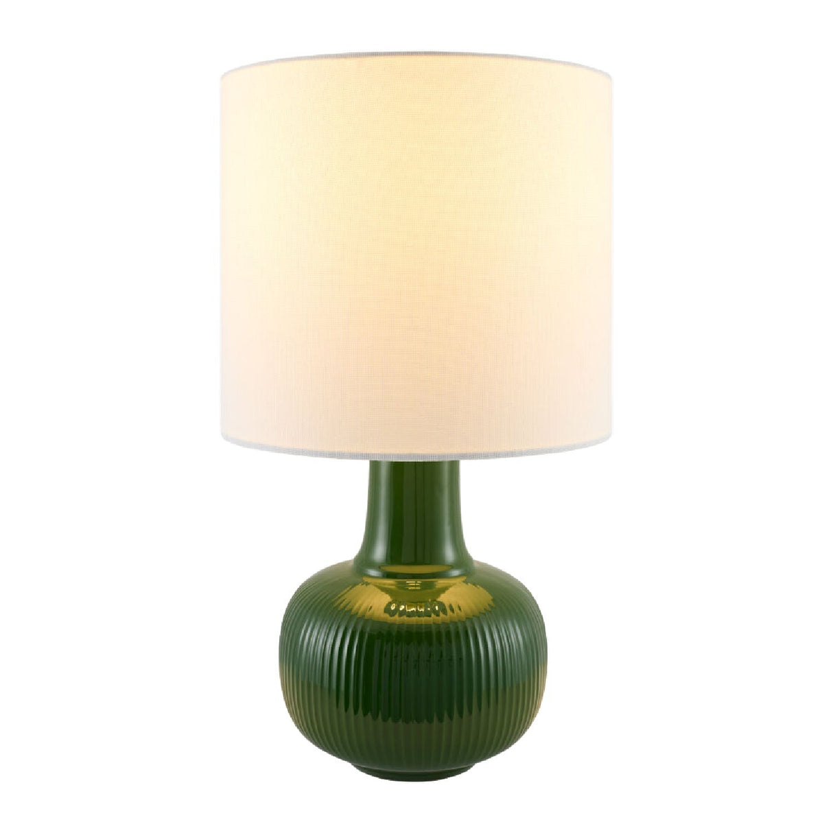 Modern European furniture - Reeded Ceramic Accent Table Lamp - www.oroa.com