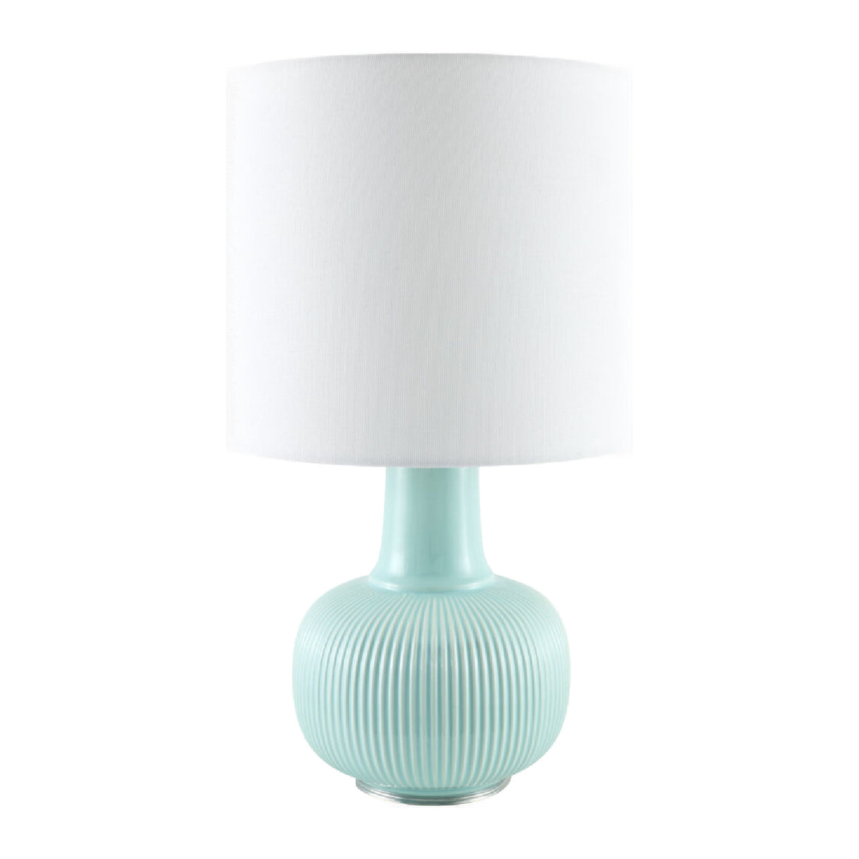 Modern European furniture - Reeded Ceramic Accent Table Lamp - www.oroa.com