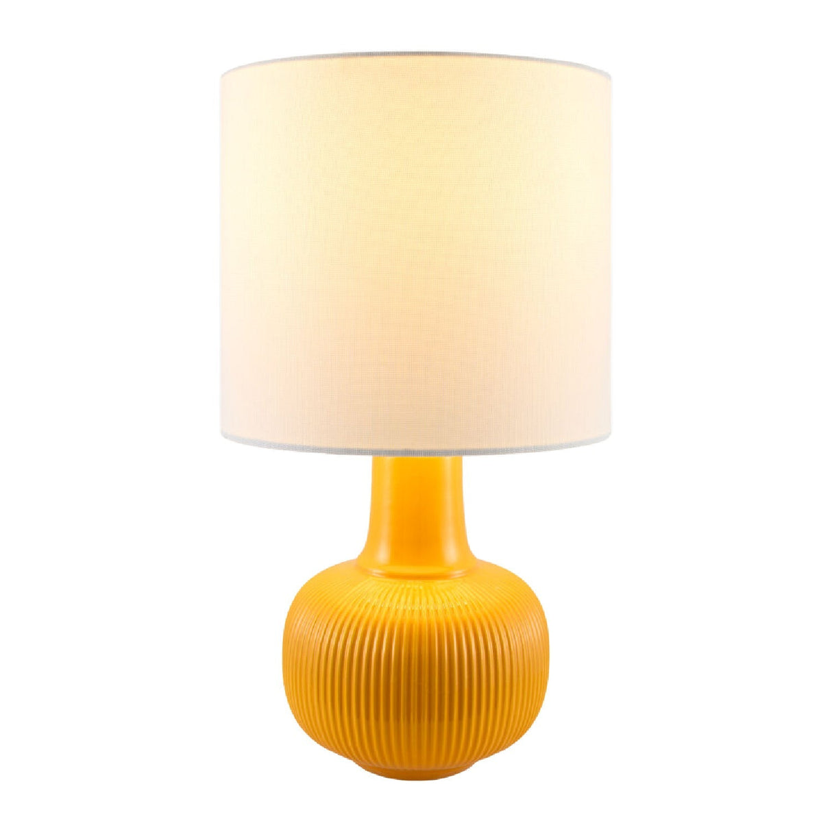 Modern European furniture - Reeded Ceramic Accent Table Lamp - www.oroa.com