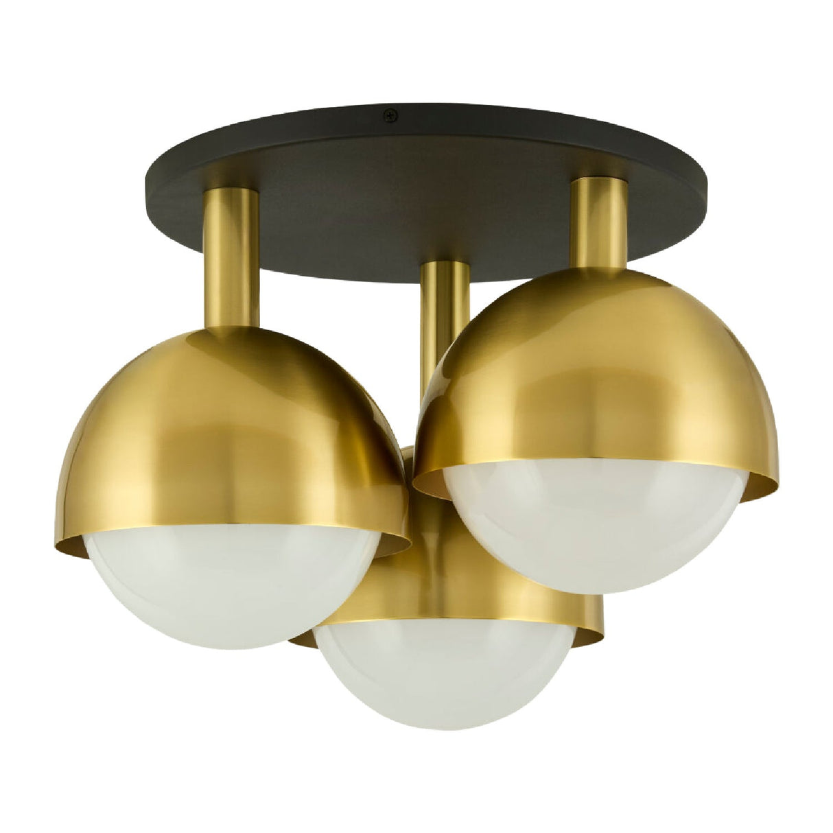 Modern European furniture - Gold Dome 3-Light Ceiling Lamp - www.oroa.com