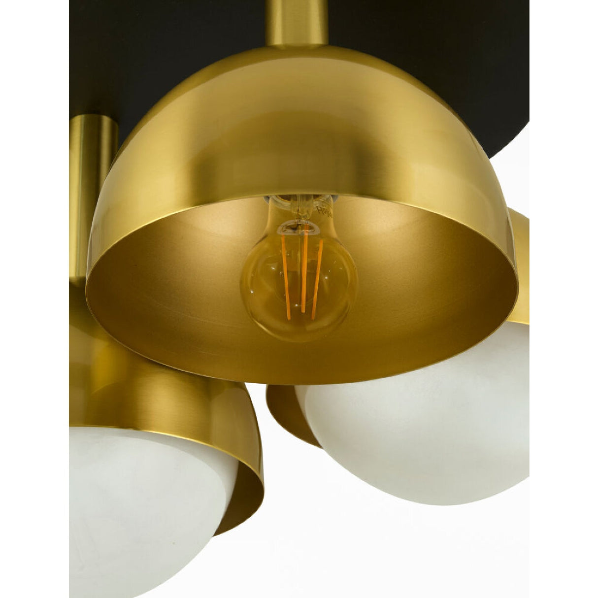 Modern European furniture - Gold Dome 3-Light Ceiling Lamp - www.oroa.com