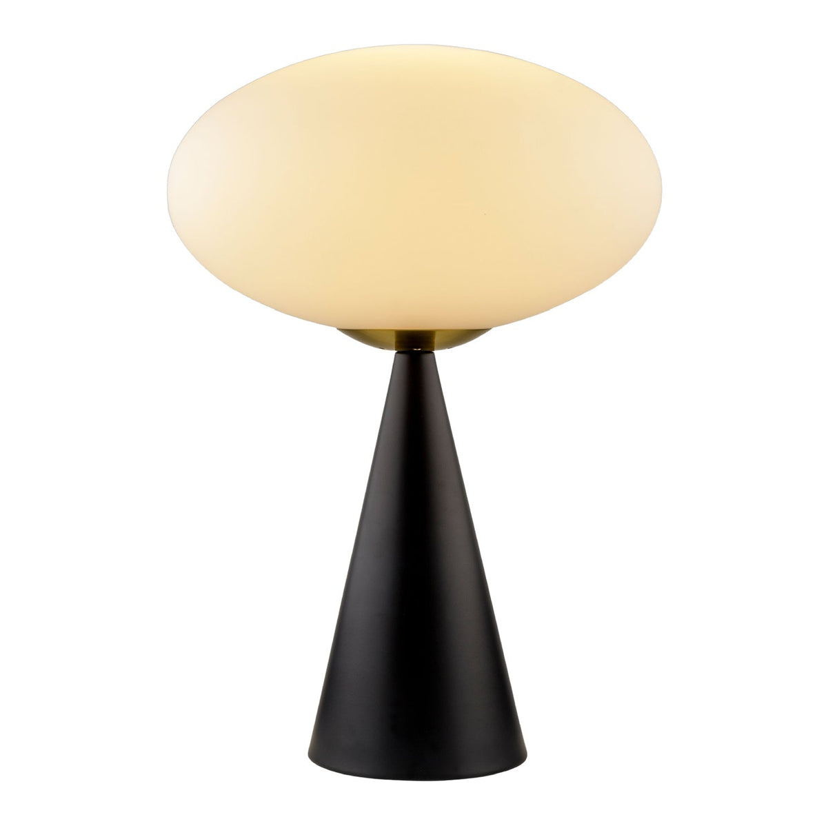 Modern European furniture - Oval White Glass Table Lamp - www.oroa.com