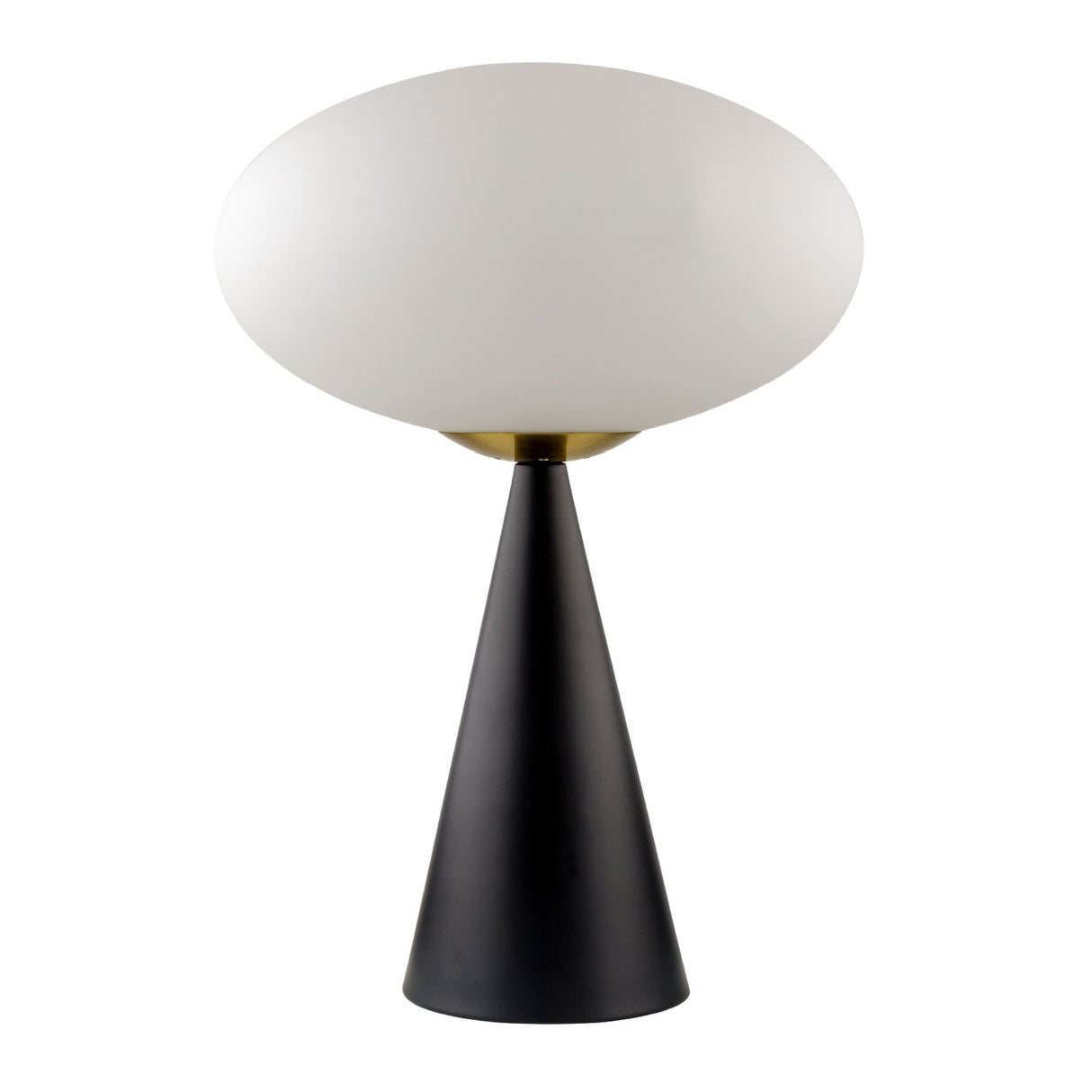 Modern European furniture - Oval White Glass Table Lamp - www.oroa.com