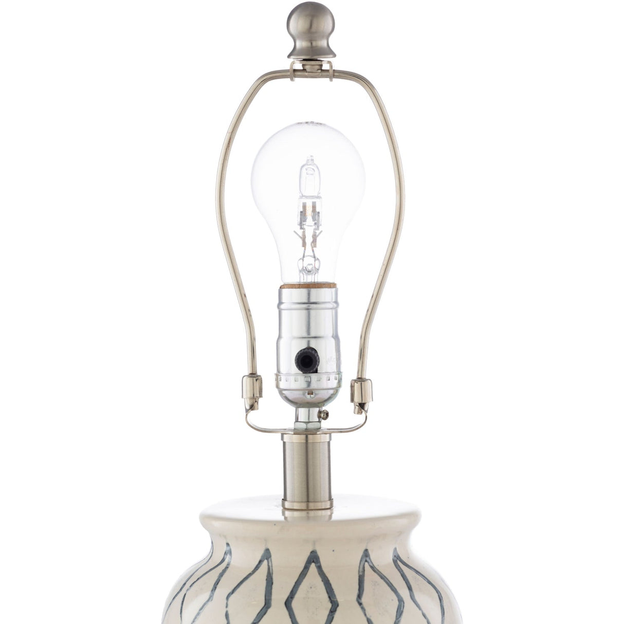 Modern European furniture - Geometric Patterned Ceramic Table Lamp - www.oroa.com