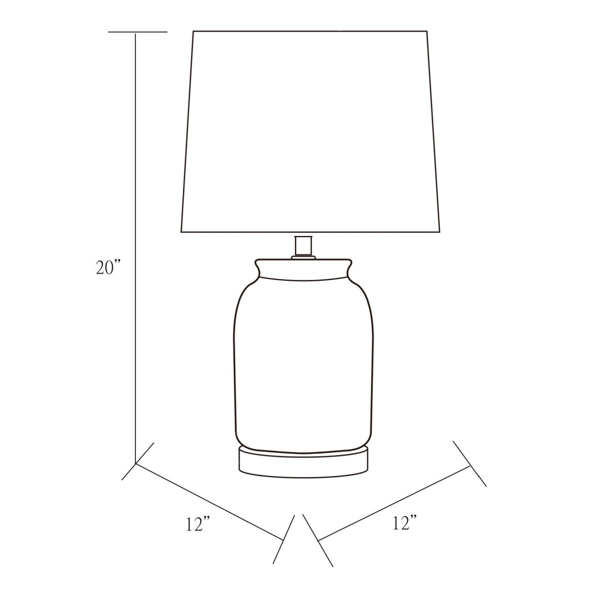 Modern European furniture - Geometric Patterned Ceramic Table Lamp - www.oroa.com