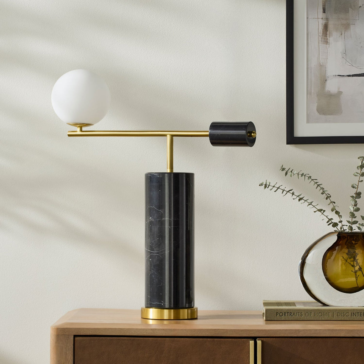 Modern European furniture - Modern Marble Accent Table Lamp - www.oroa.com