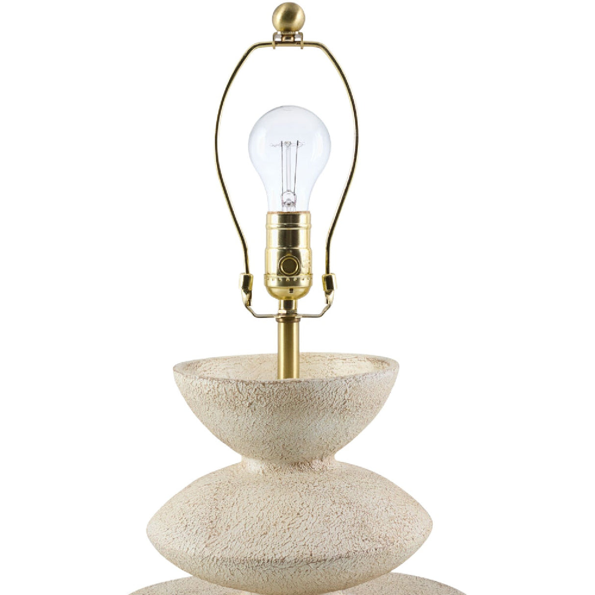 Modern European furniture - White Tiered Accent Table Lamp - www.oroa.com