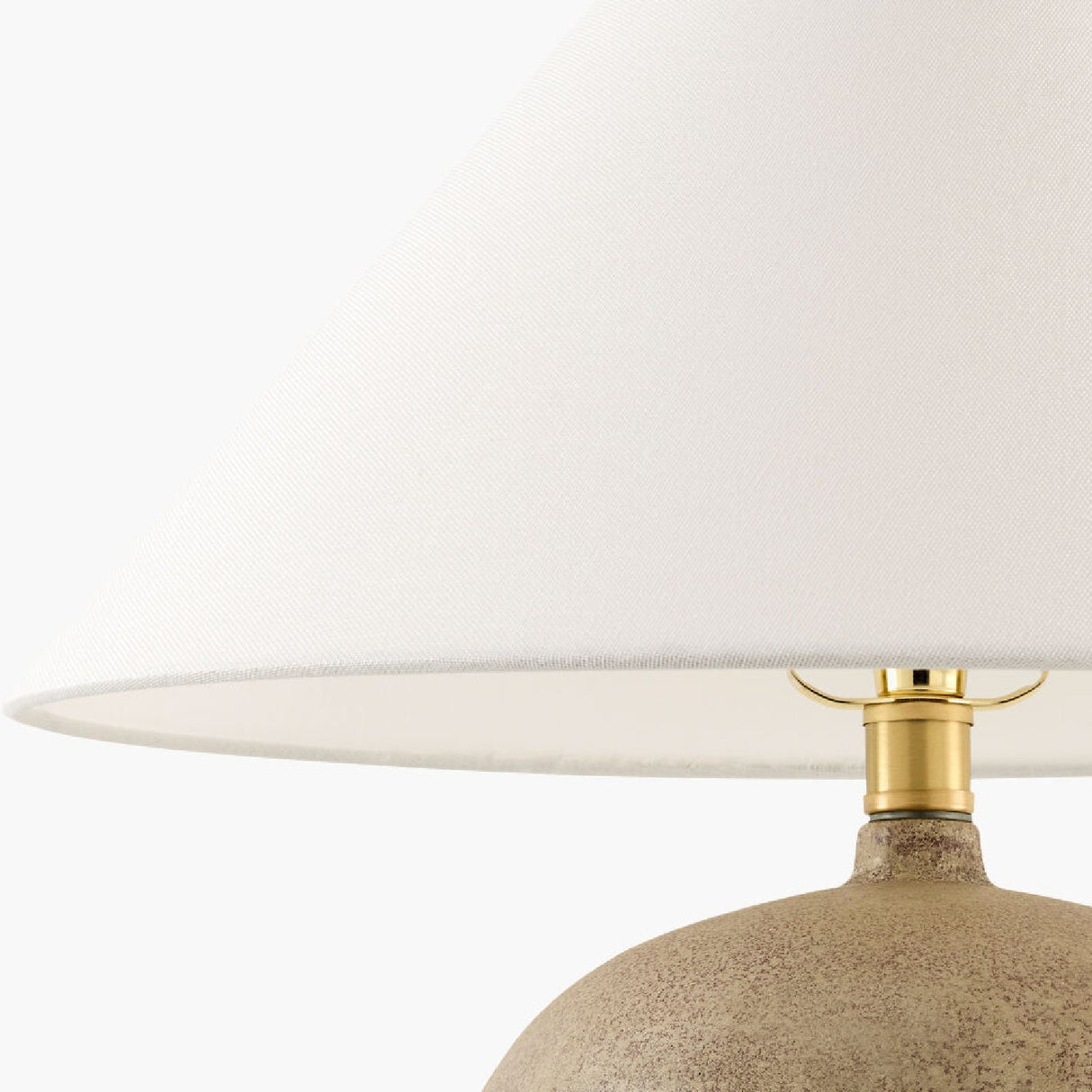 Modern European furniture - White Linen Empire Table Lamp - www.oroa.com