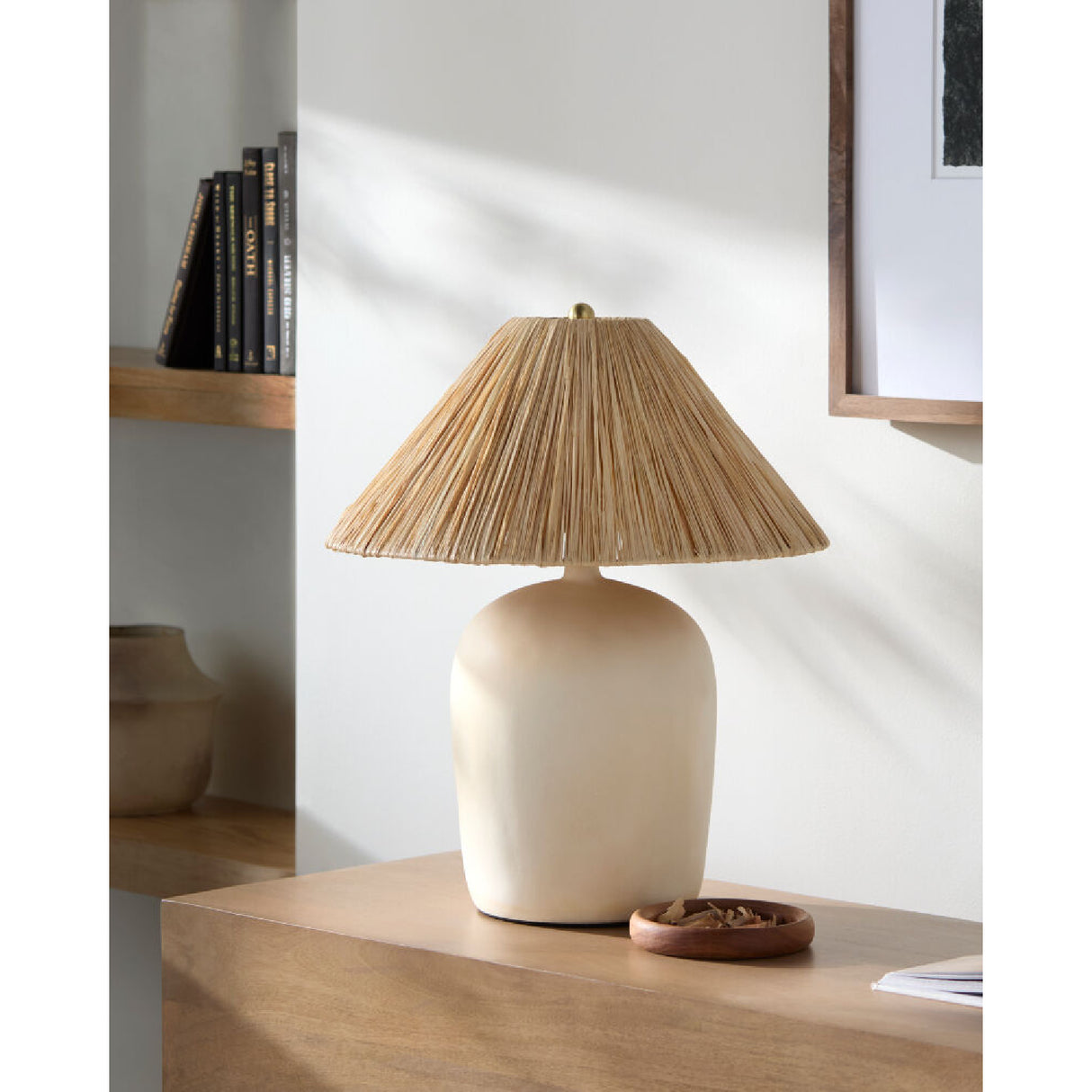 Modern European furniture - Seagrass Fibers Accent Table Lamp - www.oroa.com