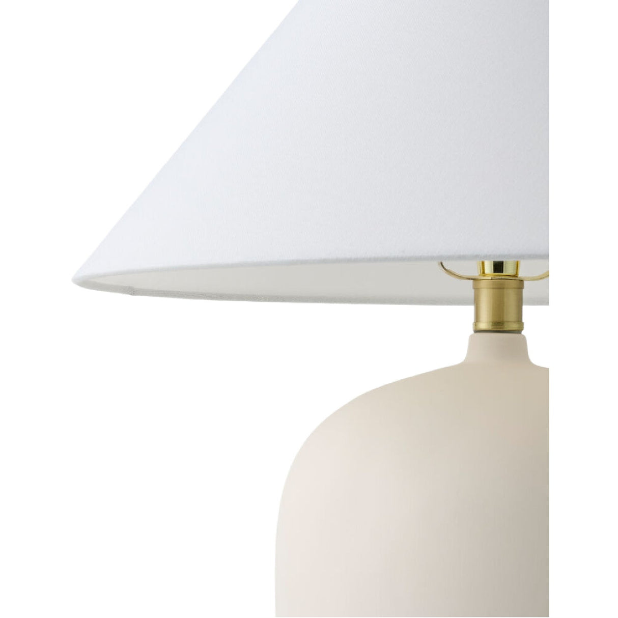 Modern European furniture - White Linen Empire Table Lamp - www.oroa.com