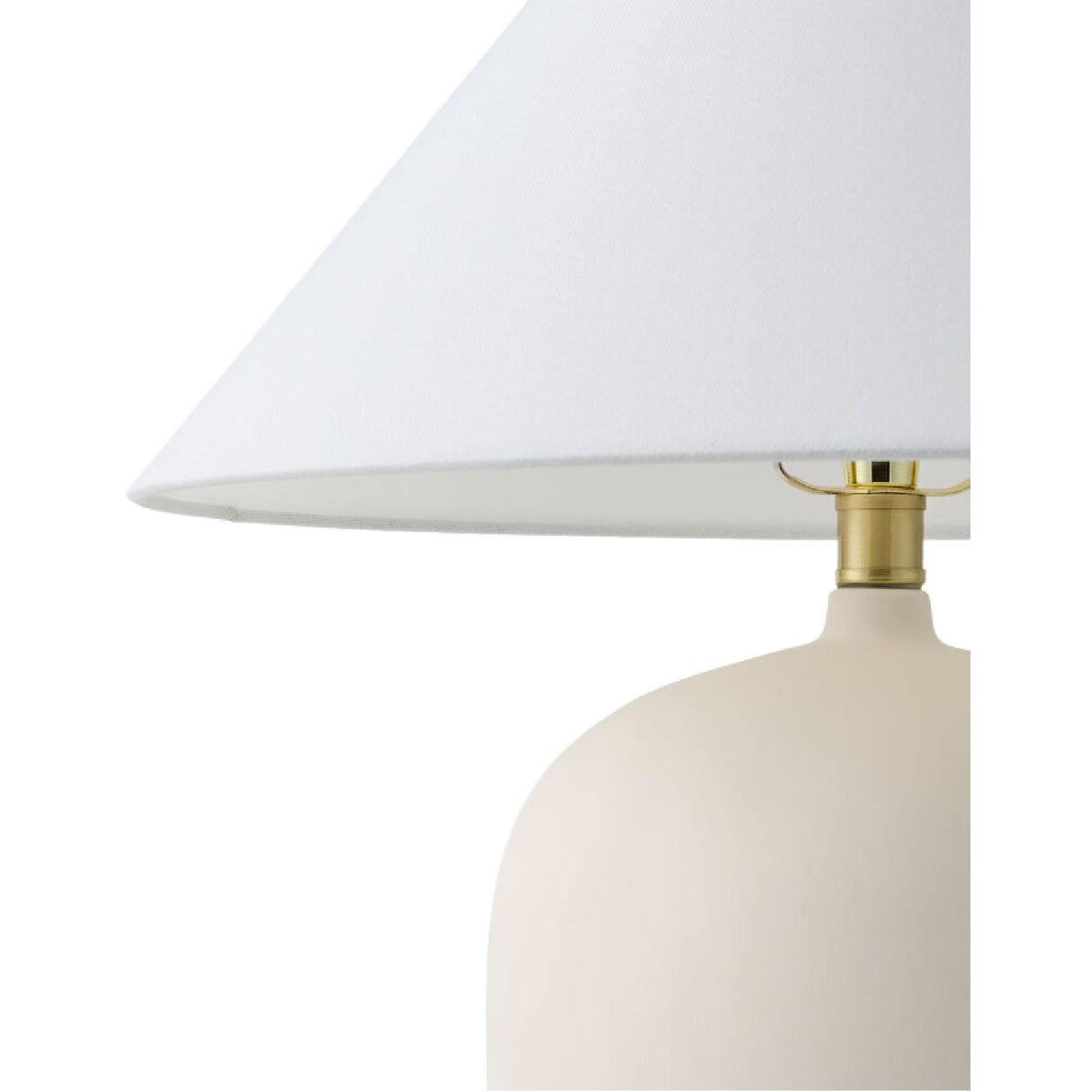 Modern European furniture - White Linen Empire Table Lamp - www.oroa.com | Oroa.com