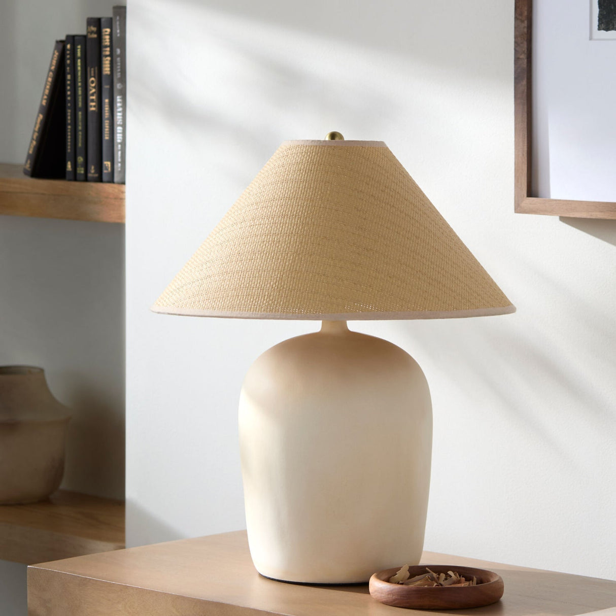 Modern European furniture - Empire Seagrass Accent Table Lamp - www.oroa.com