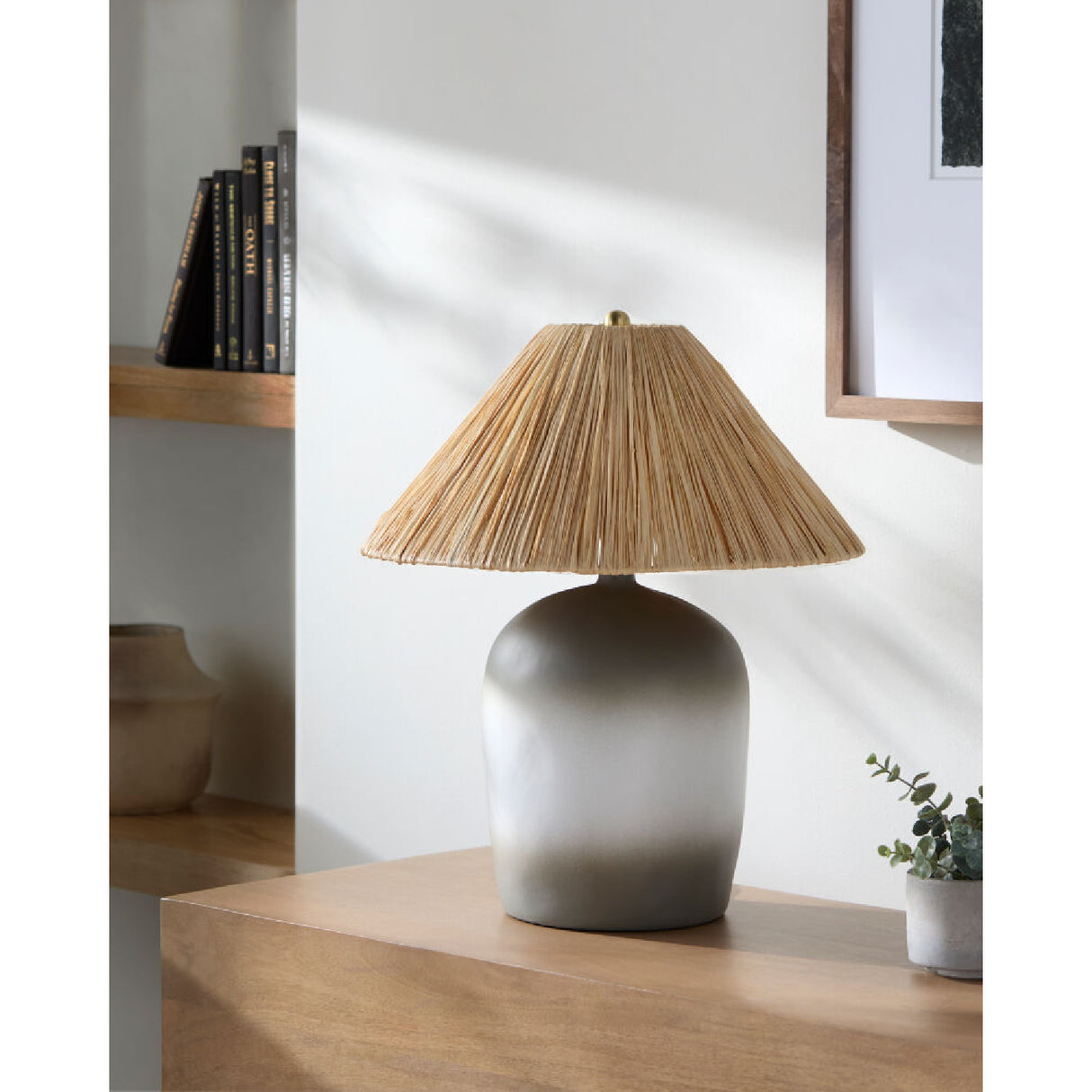 Modern European furniture - Seagrass Fibers Accent Table Lamp - www.oroa.com