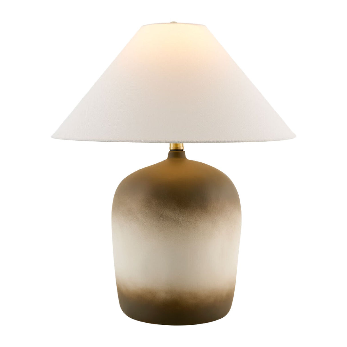 Modern European furniture - White Linen Empire Table Lamp - www.oroa.com