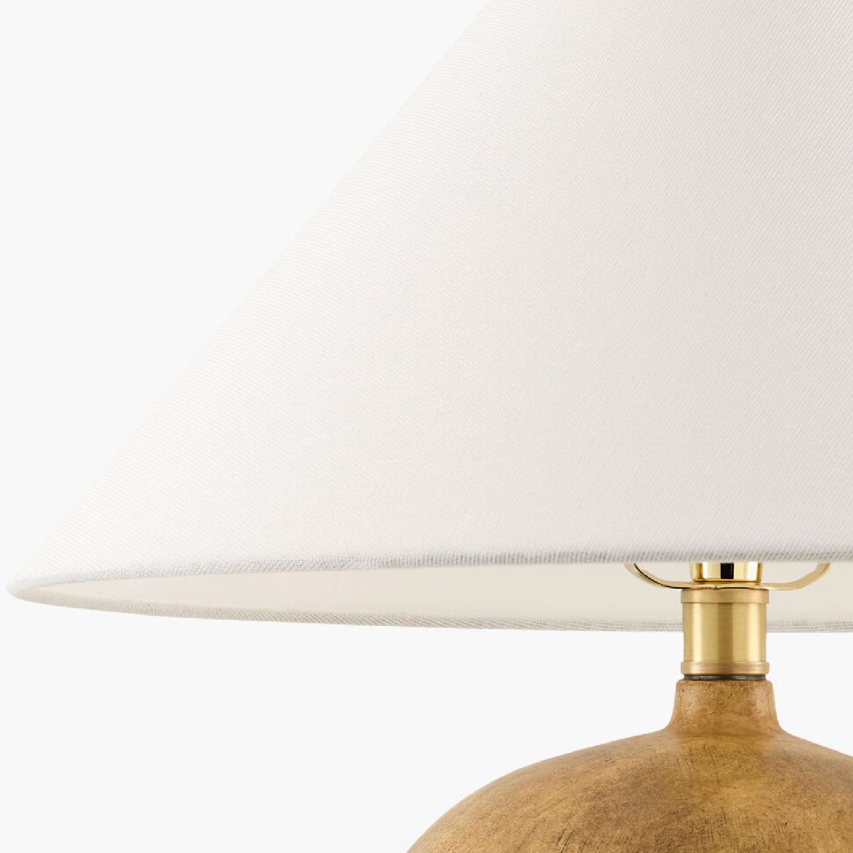 Modern European furniture - White Linen Empire Table Lamp - www.oroa.com