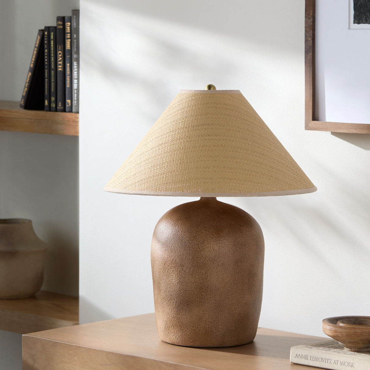Modern European furniture - Empire Seagrass Accent Table Lamp - www.oroa.com