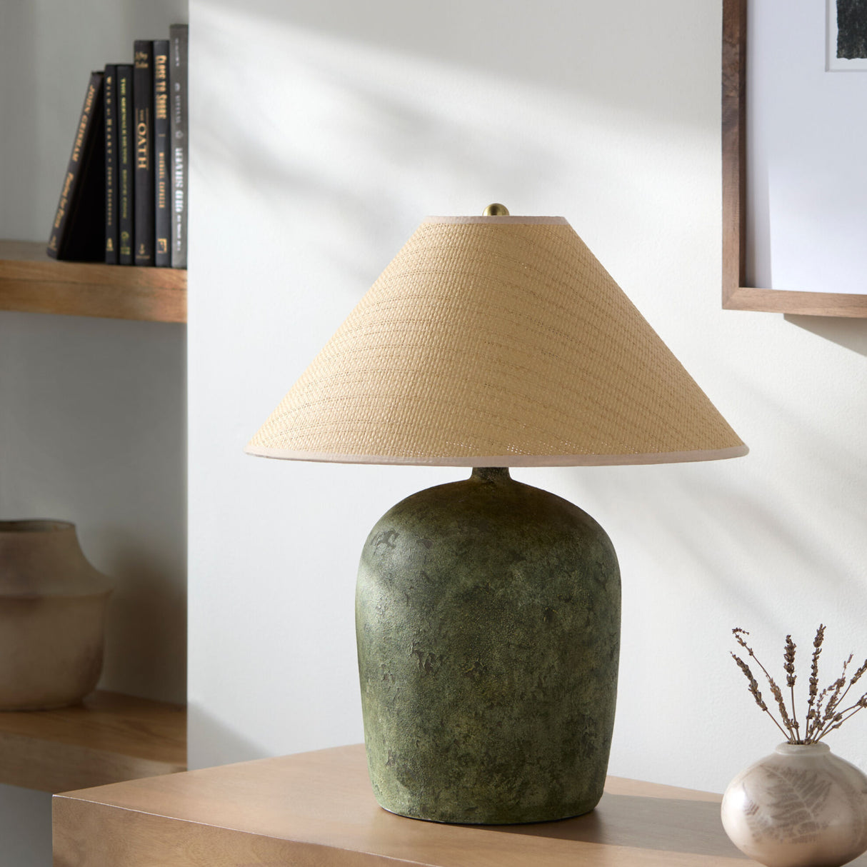 Modern European furniture - Empire Seagrass Accent Table Lamp - www.oroa.com