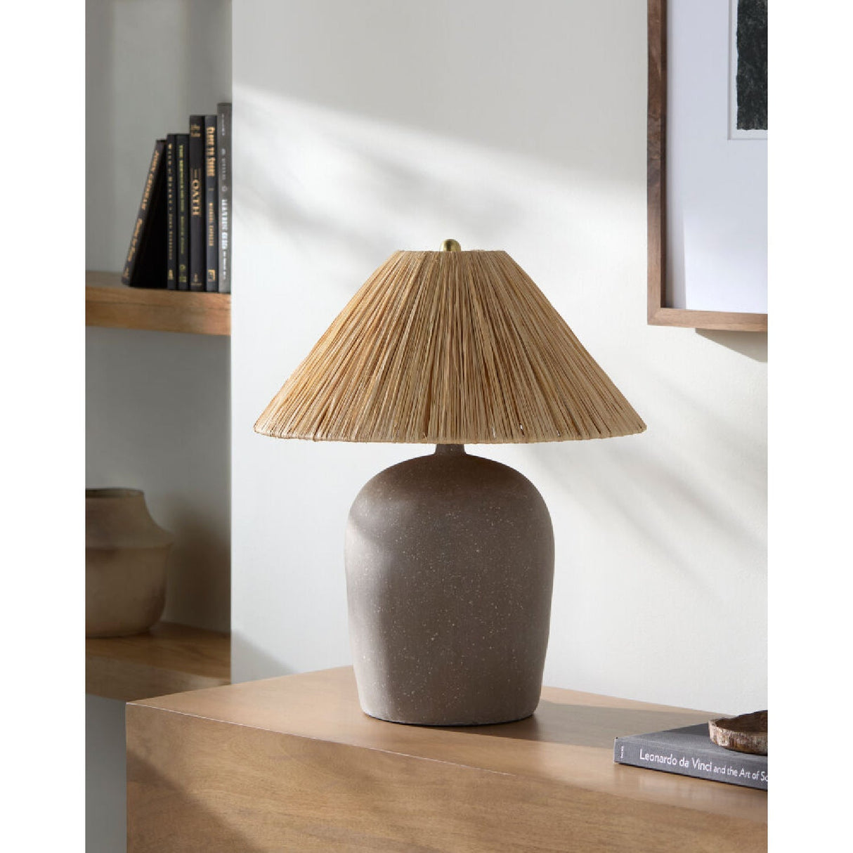 Modern European furniture - Seagrass Fibers Accent Table Lamp - www.oroa.com