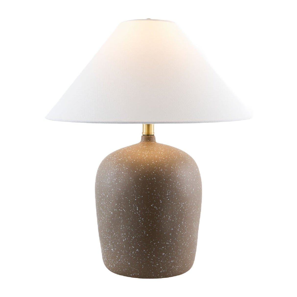 Modern European furniture - White Linen Empire Table Lamp - www.oroa.com
