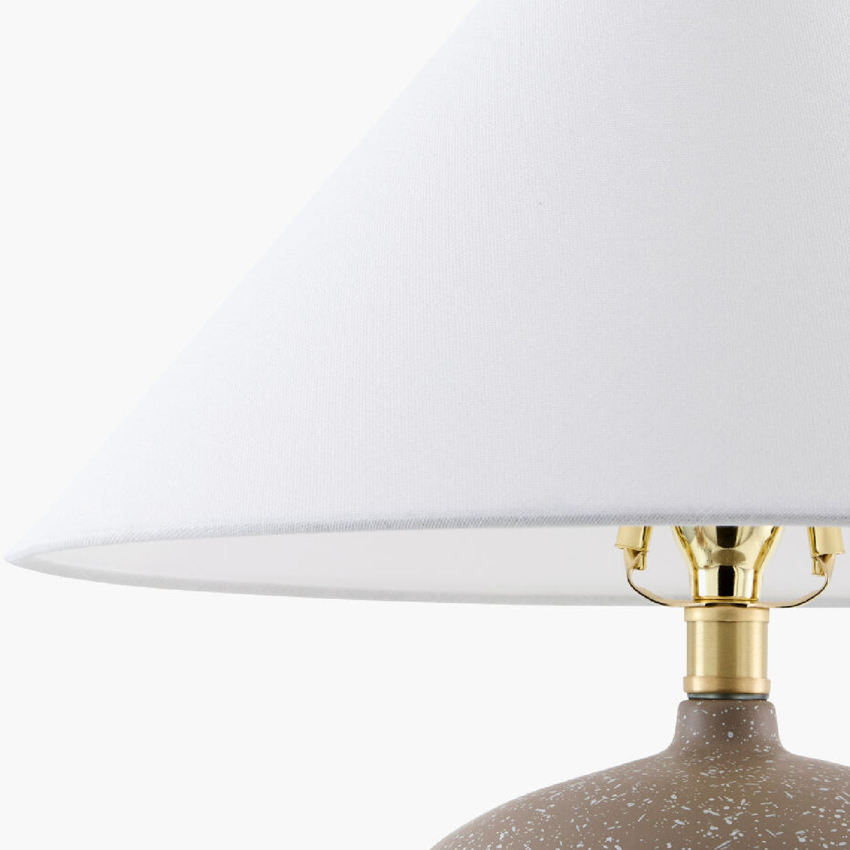 Modern European furniture - White Linen Empire Table Lamp - www.oroa.com