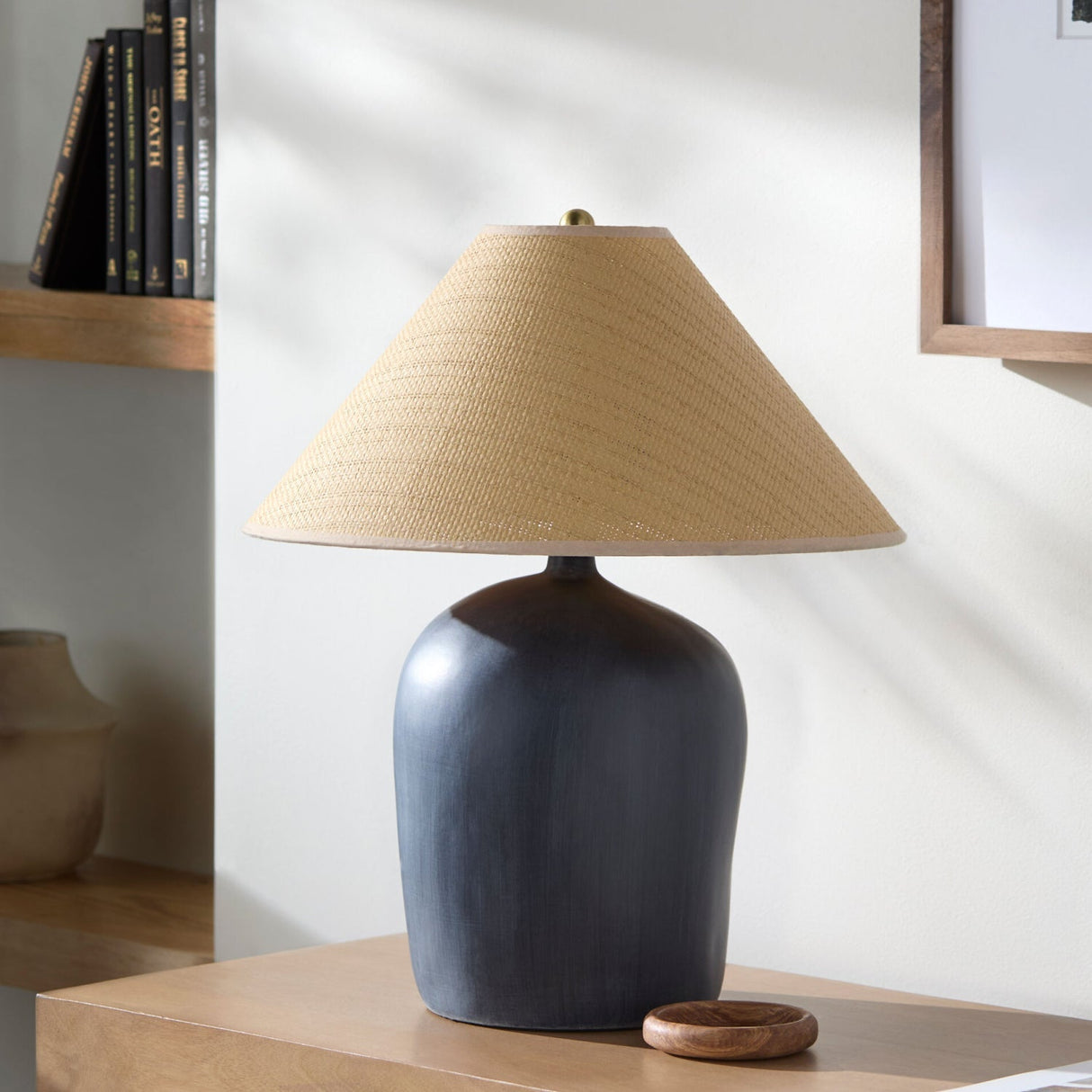 Modern European furniture - Empire Seagrass Accent Table Lamp - www.oroa.com