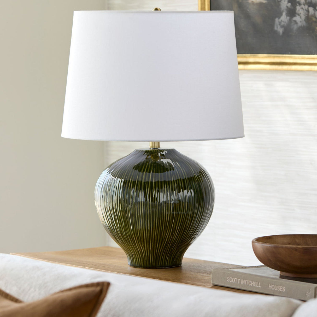 Modern European furniture - Hand-painted Ceramic Table Lamp - www.oroa.com