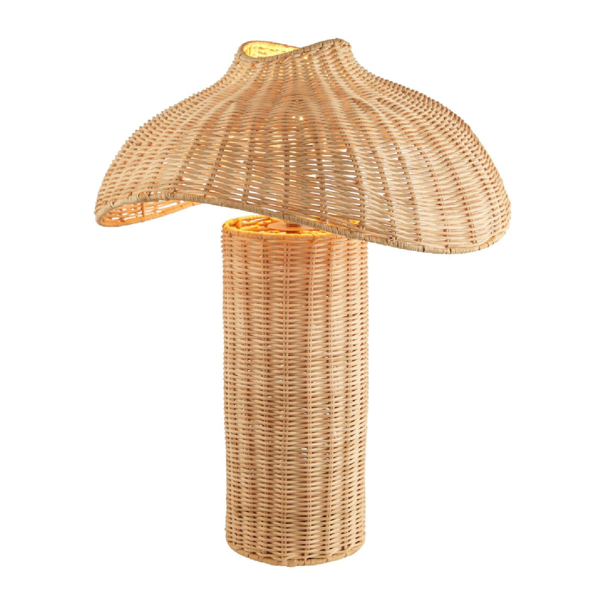 Modern European furniture - Natural Rattan Accent Table Lamp - www.oroa.com