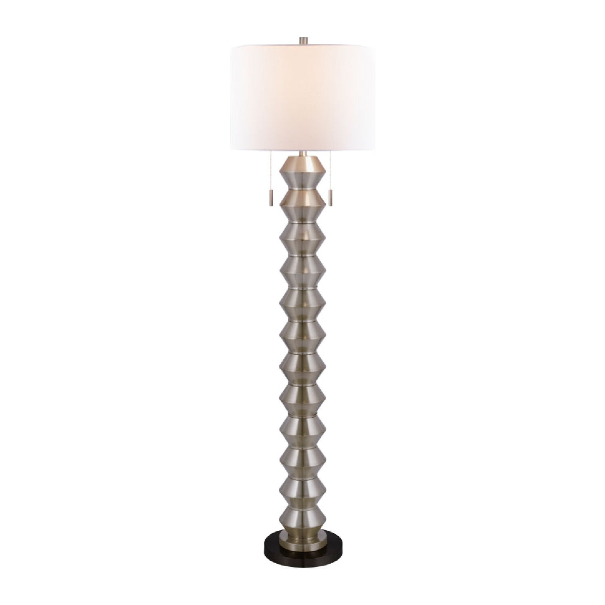 Modern European furniture - Plated Metallic Linen Floor Lamp - www.oroa.com