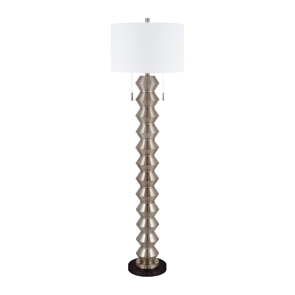 Modern European furniture - Plated Metallic Linen Floor Lamp - www.oroa.com