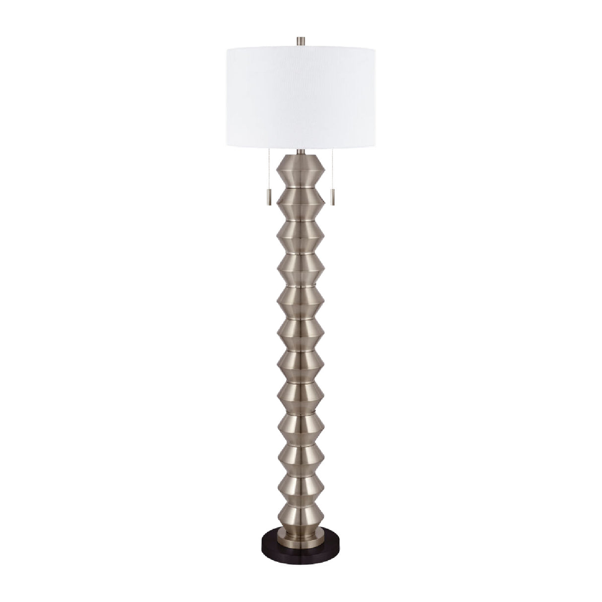 Modern European furniture - Plated Metallic Linen Floor Lamp - www.oroa.com