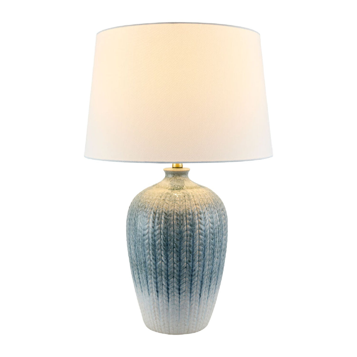 Modern European furniture - Gradient Blue Ceramic Table Lamp - www.oroa.com