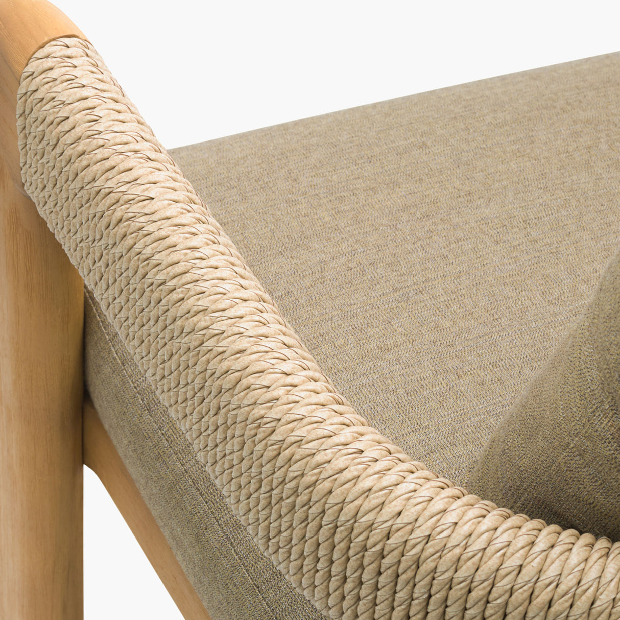 Modern European furniture - Cushioned Teak Outdoor Dining Chair - www.oroa.com