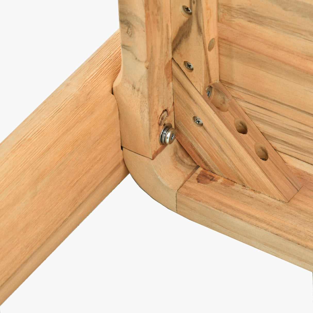 Modern European furniture - Cushioned Teak Outdoor Backless Bench - www.oroa.com