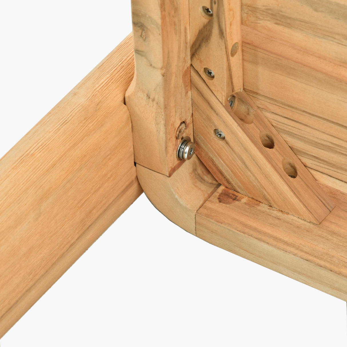 Modern European furniture - Cushioned Teak Outdoor Backless Bench - www.oroa.com