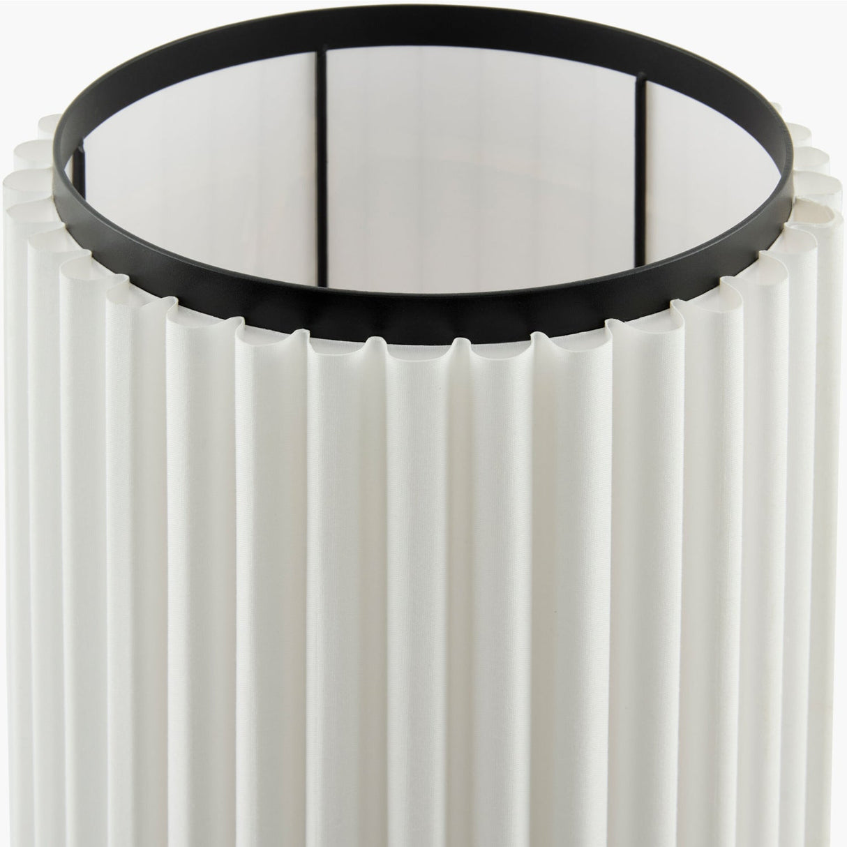 Modern European furniture - White Fluted Linen Table Lamp - www.oroa.com