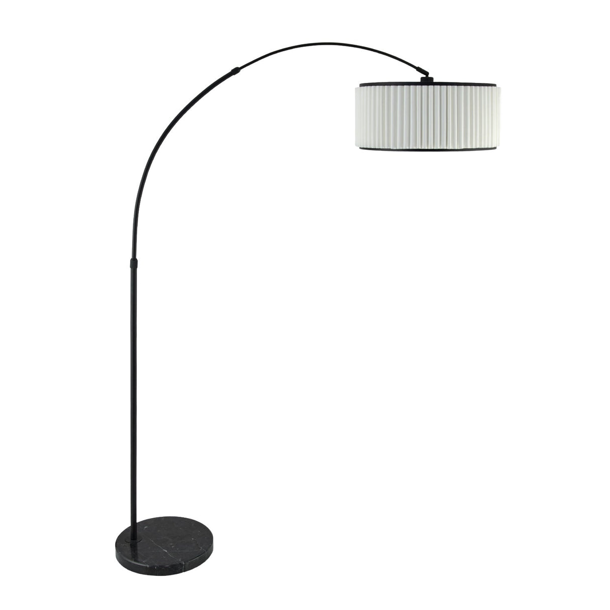 Modern European furniture - White Fluted Linen Floor Lamp - www.oroa.com
