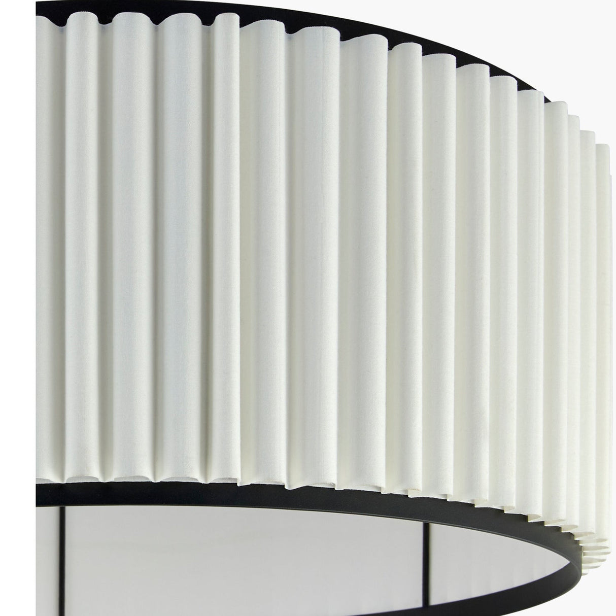 Modern European furniture - White Fluted Linen Floor Lamp - www.oroa.com