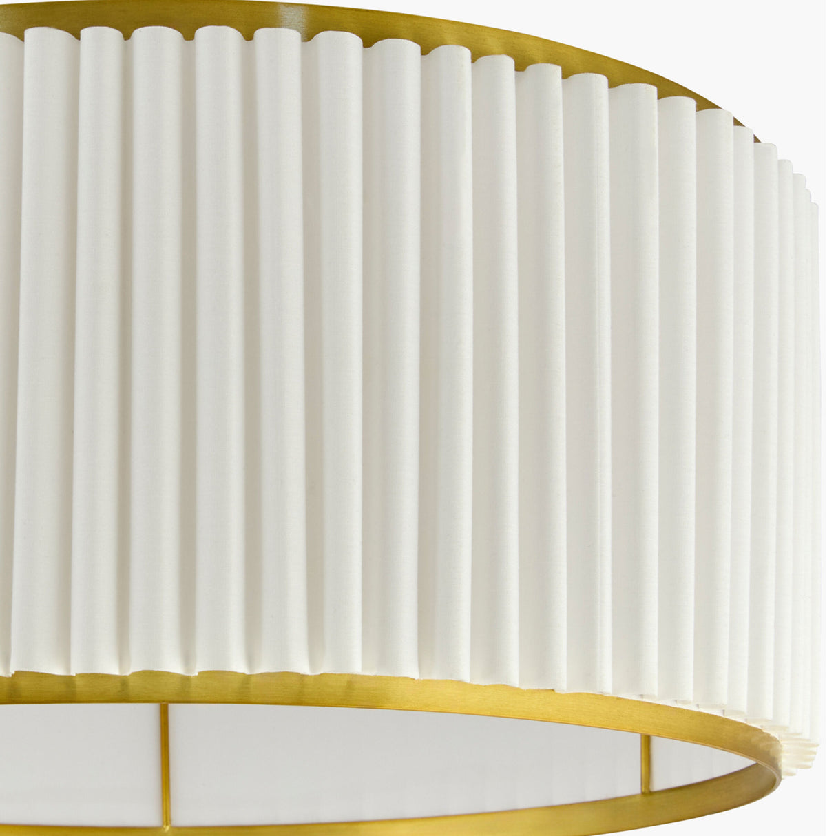 White Fluted Linen Floor Lamp | Oroa.com
