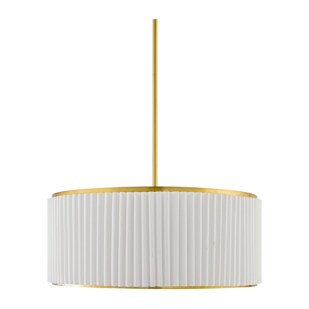 White Fluted 2-Light Chandelier | Oroa.com