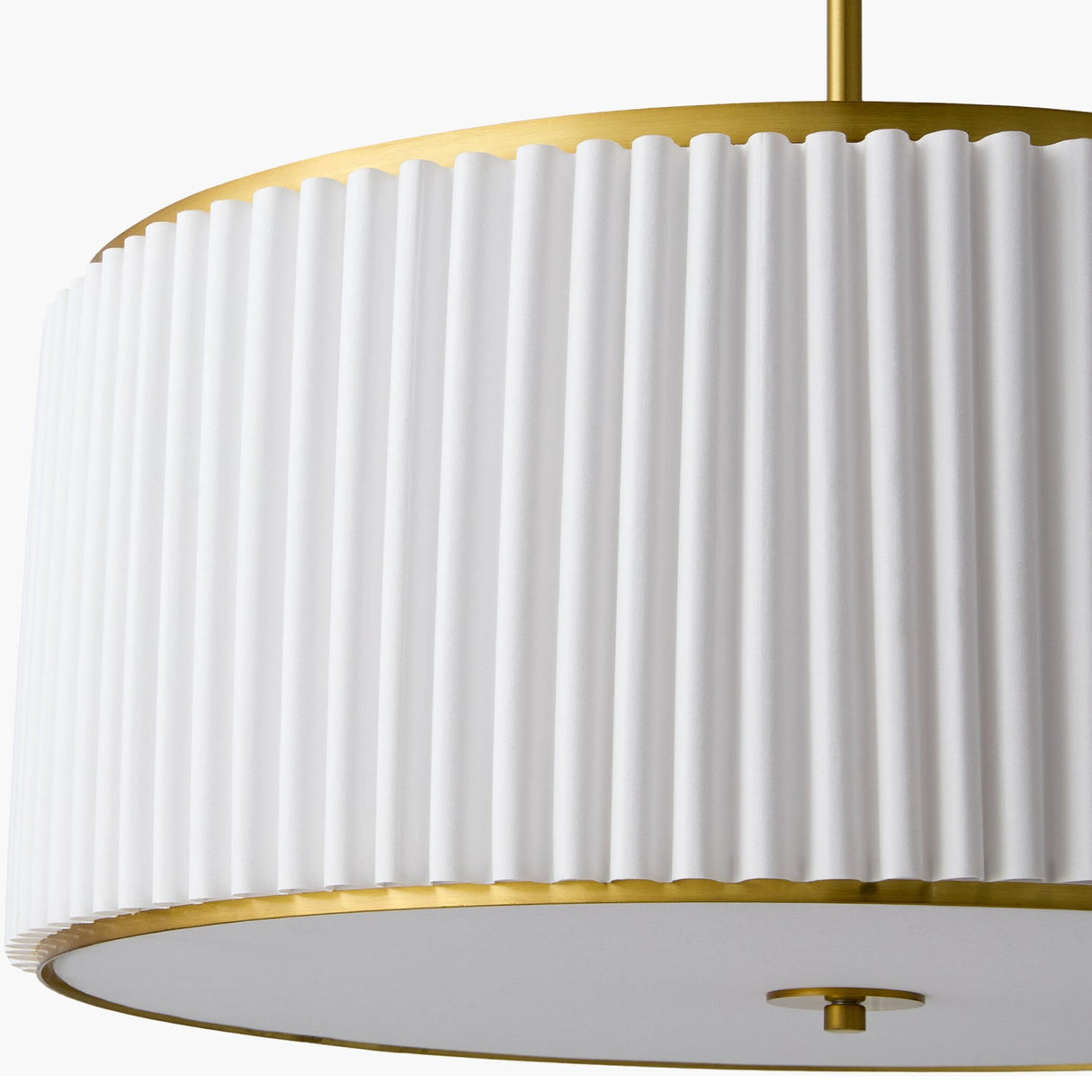 Modern European furniture - White Fluted 2-Light Chandelier - www.oroa.com