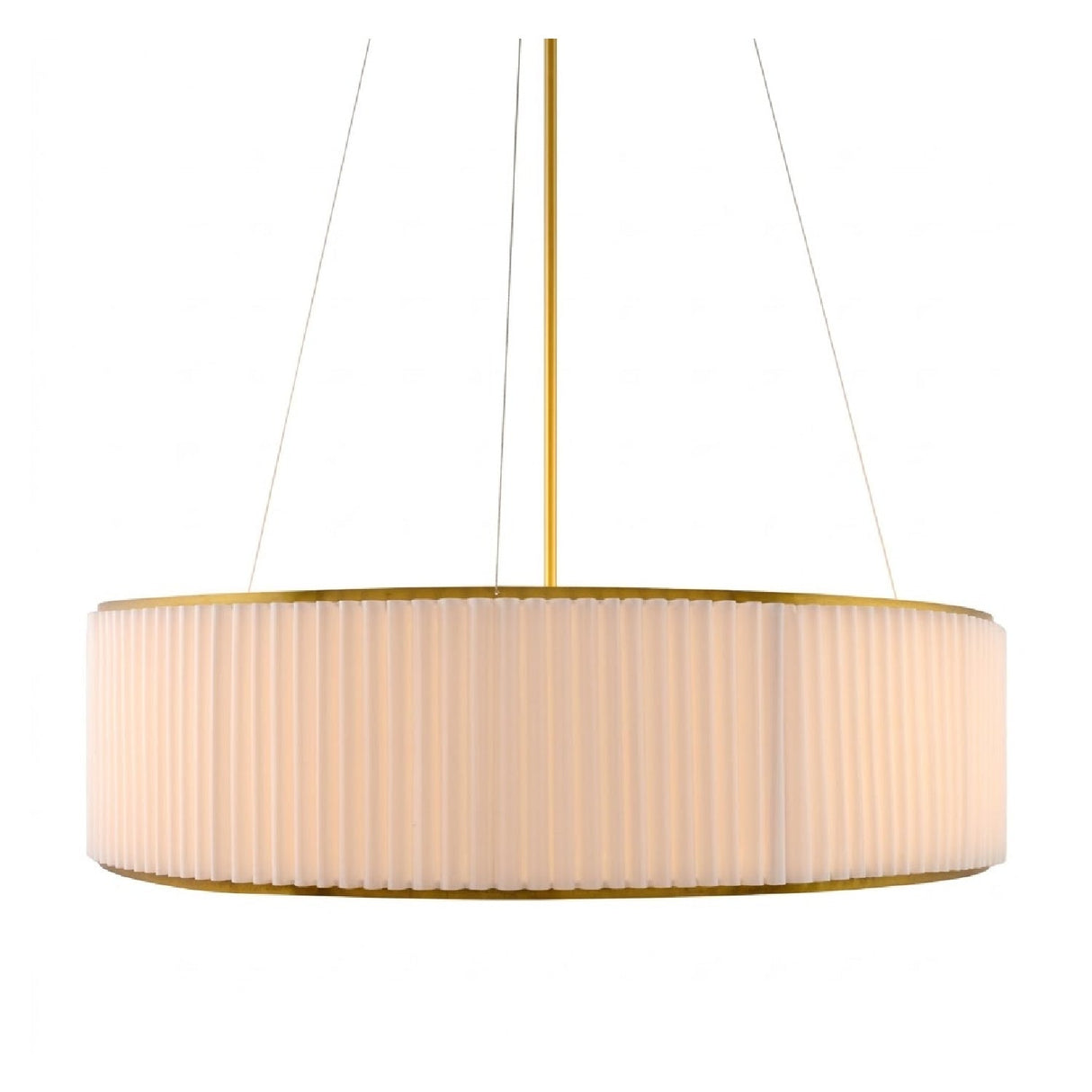 Modern European furniture - White Fluted 2-Light Chandelier - www.oroa.com