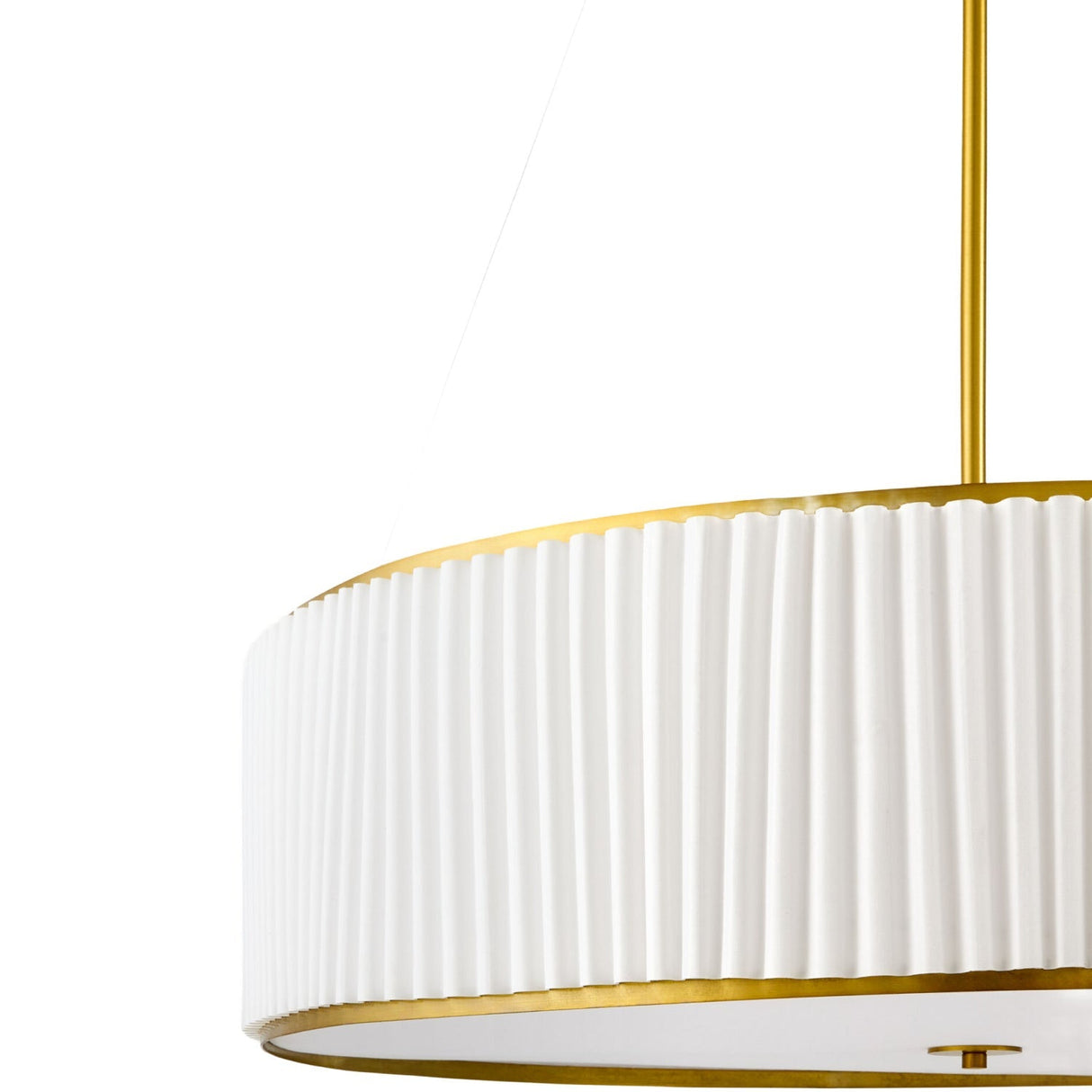 Modern European furniture - White Fluted 2-Light Chandelier - www.oroa.com